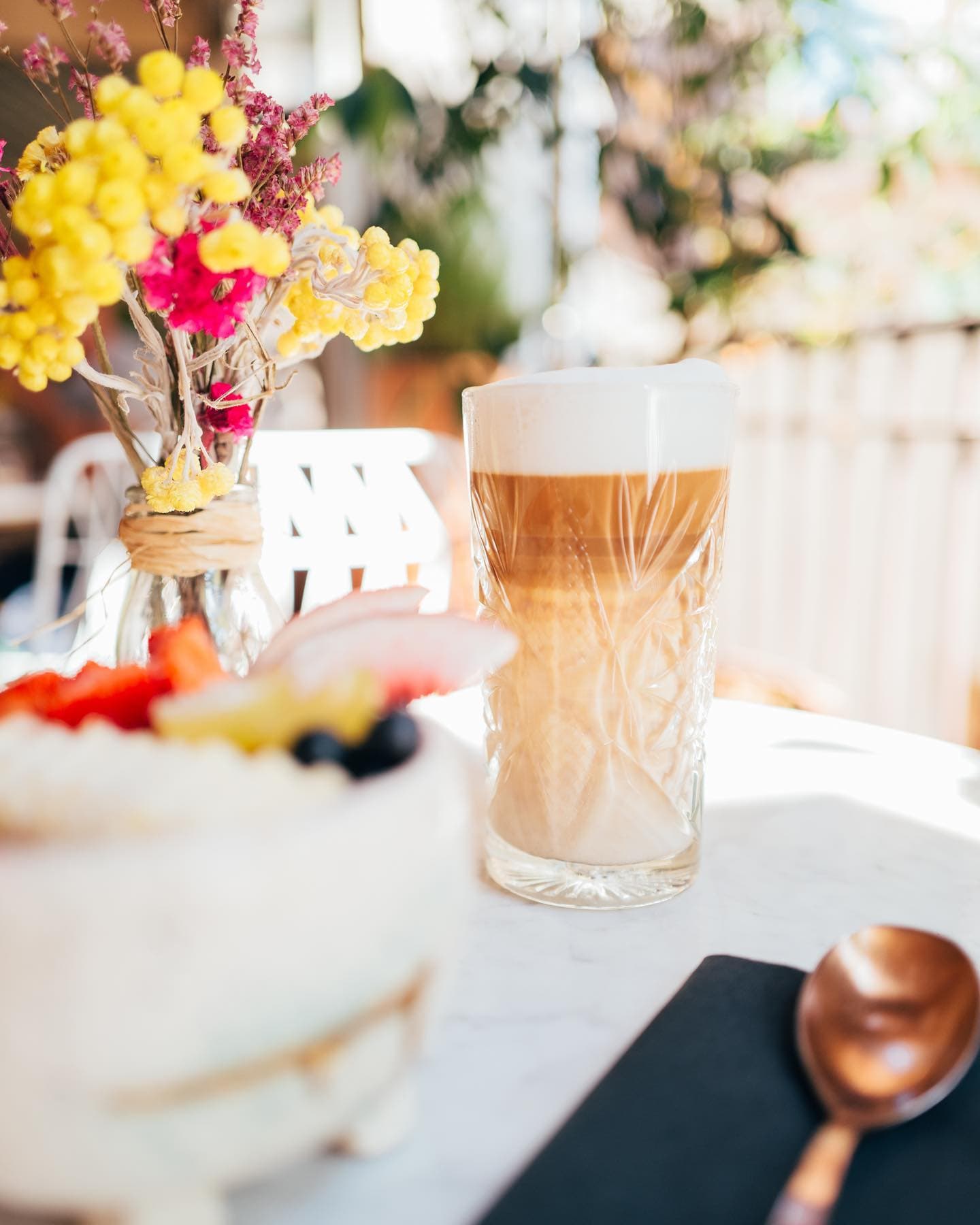 Café latté frappé