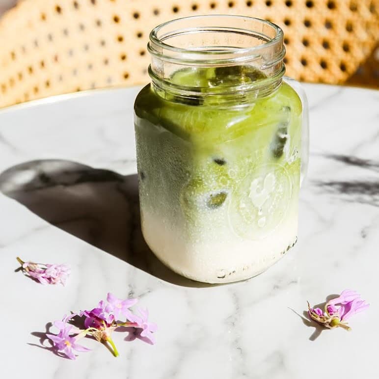 Matcha latté frappé