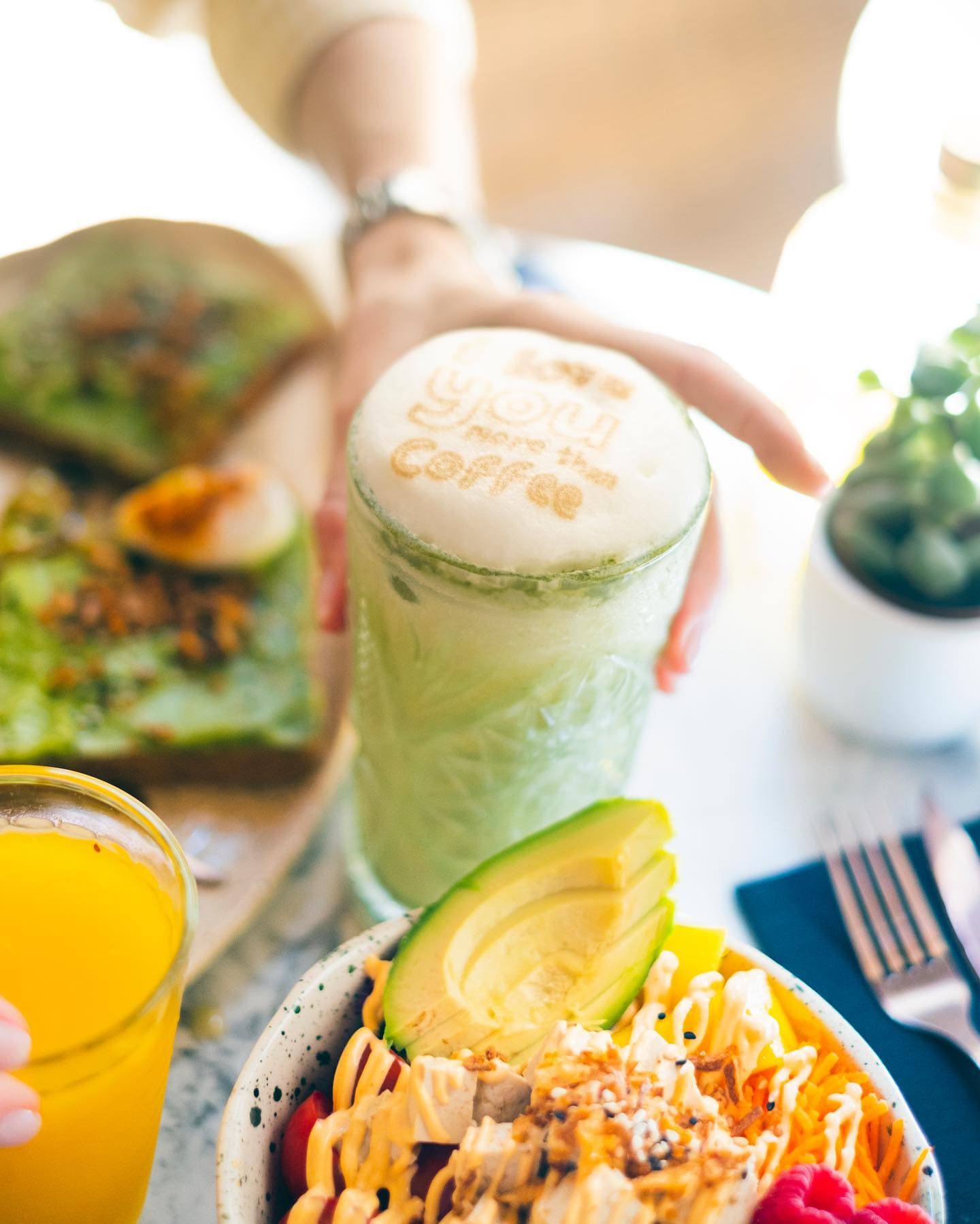 Matcha latté